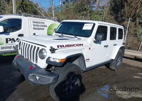 2019 Jeep Wrangler Unlimited Rubicon 4X4 z USA, uszkodzony, nr VIN 1C4HJXFG0KW663646